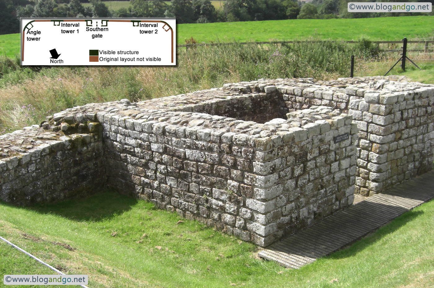 Hadrian's Wall Path - Angle Tower, Chesters Roman Fort